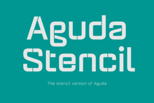 Aguda Stencil Family: A Practical Typeface for Bold Branding