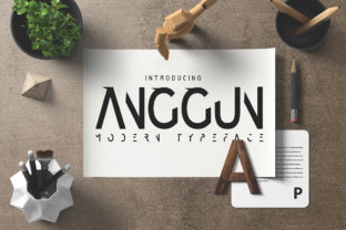 Anggun: A Futuristic Sans Serif Font for Handmade Branding