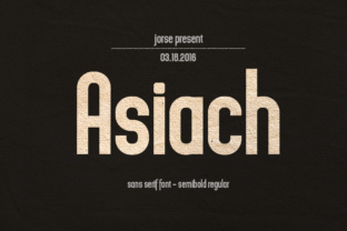 Asiach: A Clean Sans Serif Typeface for Modern Web Design