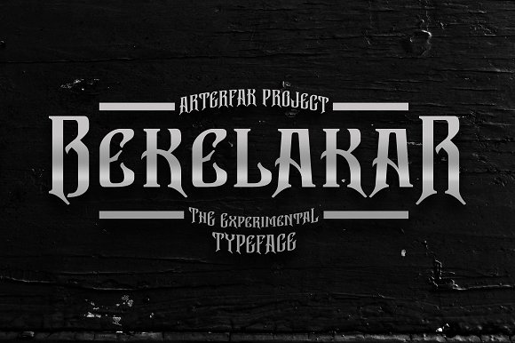 Bekelakar: A Hardcore Blackletter Typeface for Bold Branding