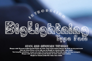 BigLightning: The Bold Decorative Typeface for Impactful Web Design