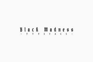 Black Madness Typeface: Adding Abstract Edge to Brand Identity