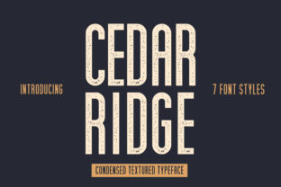 Cedar Ridge: A Condensed Sans Serif for Modern Digital Layouts