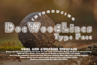 DoeWoodLines: Elevate Brand Identity with a Distinctive Decorative Typeface