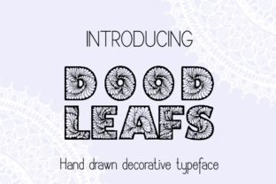 Doodleafs Typeface: A Handdrawn Charm for Craft Labels and Stationery