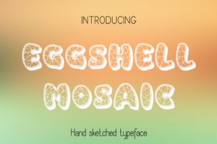 Eggshell Mosaic: A Hand-Drawn Typeface for Editorial Design