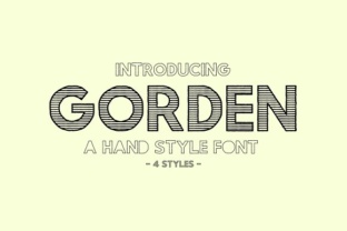 Gorden: A Hand-Drawn Sans Serif Typeface for Modern Web Design