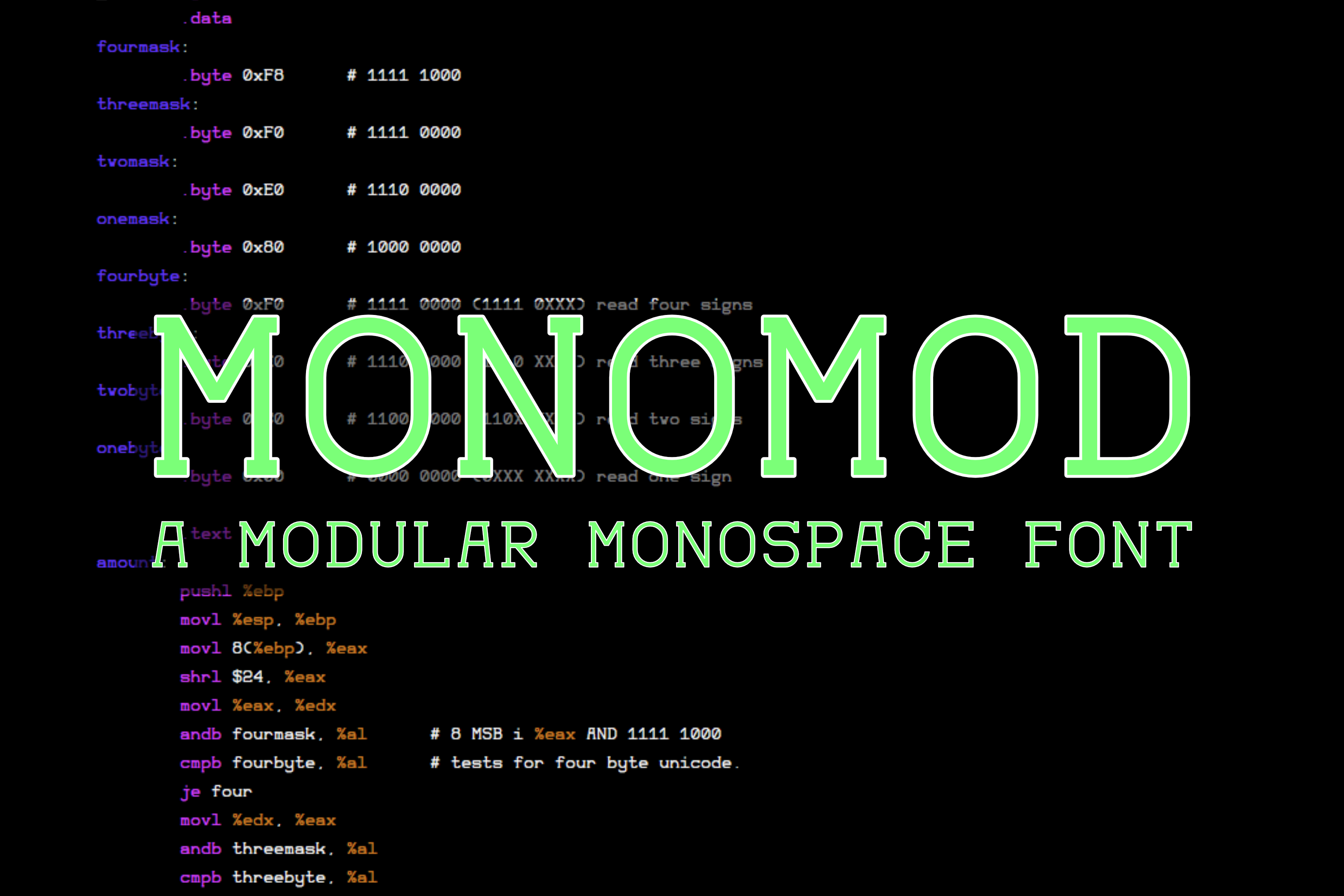 Monomod: The Perfect Monospace Typeface for Handmade Shop Branding