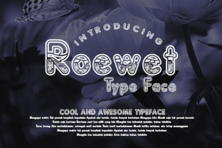 Roewet: A Modern Decorative Typeface for Digital Branding