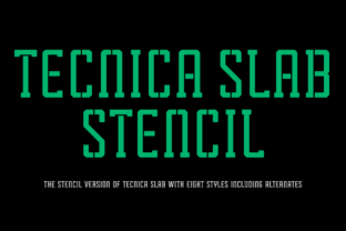 Tecnica Slab Stencil Family: A Designer’s Guide to Bold Branding