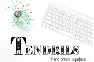 Tendrils: The Perfect Decorative Typeface for Handmade Product Labels