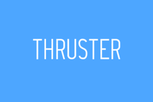 Thruster: The Caps-Only Typeface for Bold Editorial Design